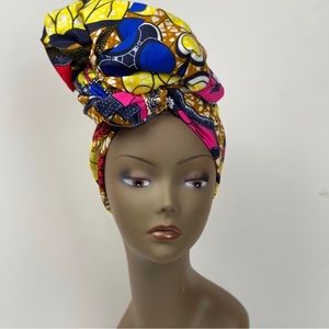 African Print Ankara Multicolor Mixed Print Headwrap